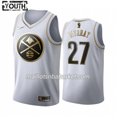 Maillot Enfant Denver Nuggets Jamal Murray 27 2019-20 Nike Blanc Golden Edition Swingman